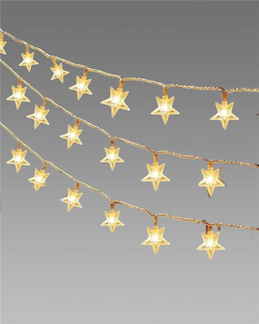 Serial String Star Light For Decoration - Warm White (3M,16 LED)