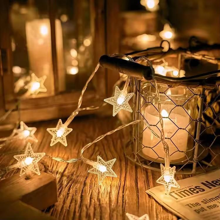 Serial String Star Light For Decoration - Warm White (3M,16 LED)