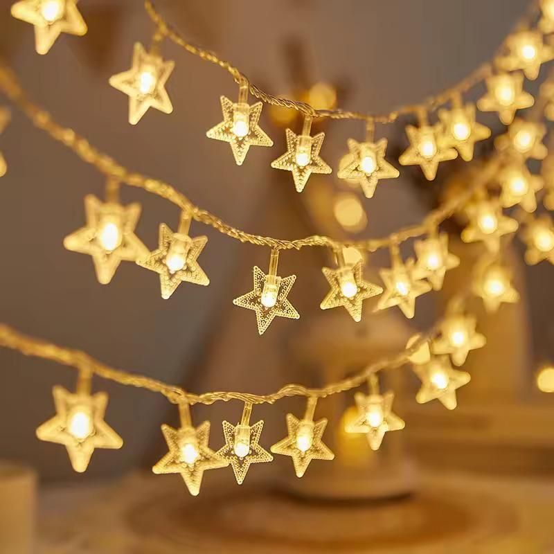 Serial String Star Light For Decoration - Warm White (3M,16 LED)
