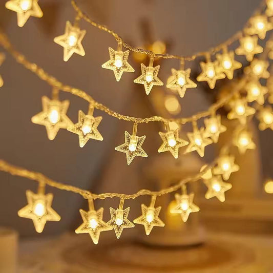 Serial String Star Light For Decoration - Warm White (3M,16 LED)
